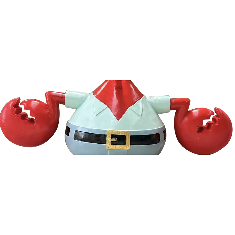 Bay Krabs heykeli koleksiyon spongebob fan ve ev dekorasyonu için Bay Krabs heykeli koleksiyon spongebob fan ve ev dekorasyonu için