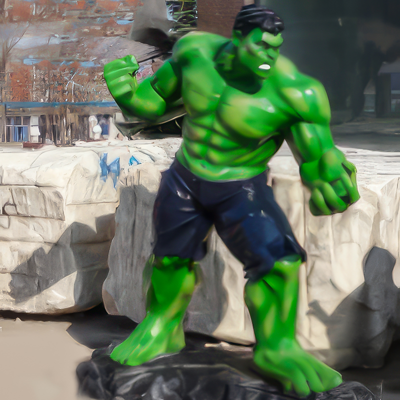 Marvel hayranları için çevre dostu ev dekoru ve koleksiyoncu fiberglas hulk heykeli Marvel hayranları için çevre dostu ev dekoru ve koleksiyoncu fiberglas hulk heykeli