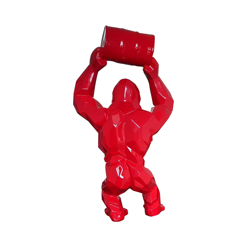 Açık hava sanat gösterileri için Kong Orangutan Kaldırma Kovası Heykeli Açık hava sanat gösterileri için Kong Orangutan Kaldırma Kovası Heykeli