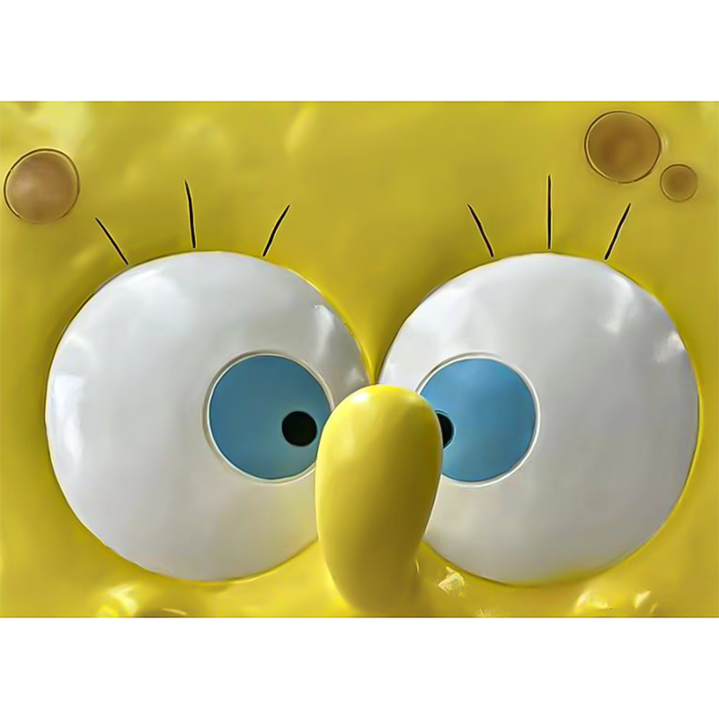Açık hava dekorasyon/kamusal alanlar için çizgi film fiberglas spongeBob heykel Açık hava dekorasyon/kamusal alanlar için çizgi film fiberglas spongeBob heykel