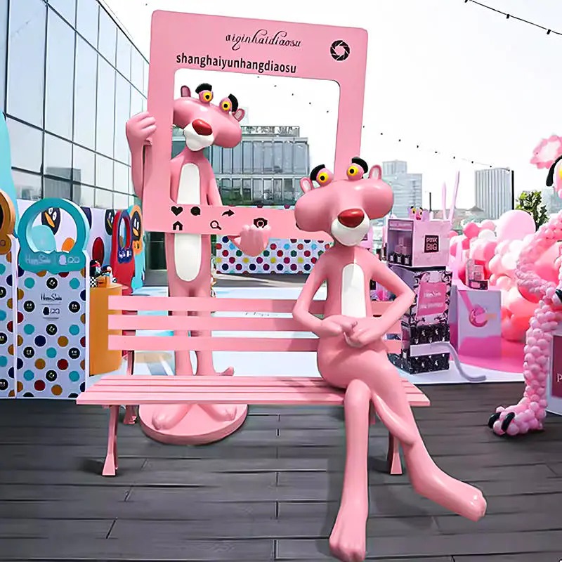 Eğlenceli Harikaları Hayata Geçirmek: Parkınız için Fiberglas Pembe Panter Heykeli - Olması Gereken Bir Eklenti mi?